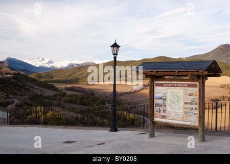 El Pueyo de Araguás, Huesca, Spanien Stockfoto