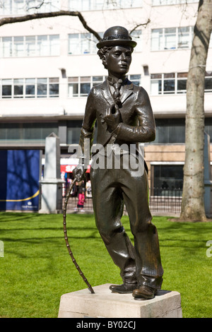 Charlie Chaplin-Statue am Leicester Square Stockfoto