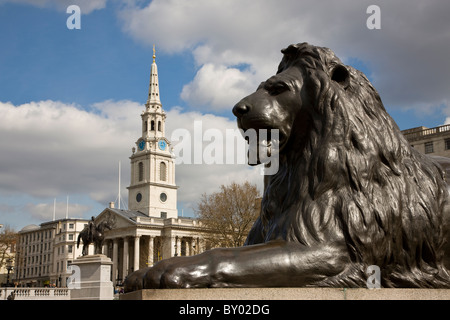 St. Martin in die Felder Kirche vom Trafalgar Square Stockfoto