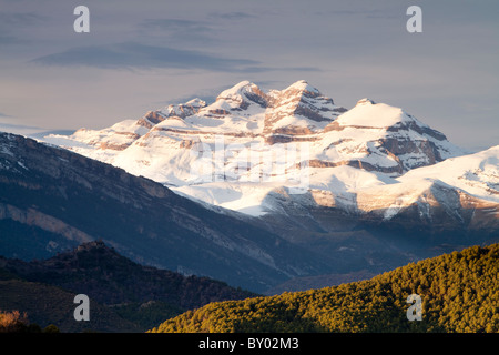 Las Tres Sorores Gipfel - Añisclo, Monte Perdido und Marboré, Nationalpark Ordesa und Monte Perdido, Huesca, Spanien Stockfoto