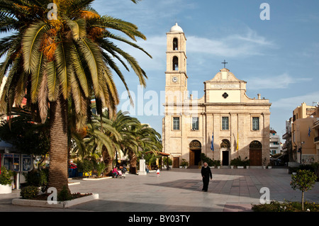 Die griechisch-orthodoxe Kathedrale in Chania auf der Insel Kreta, Griechenland. Stockfoto