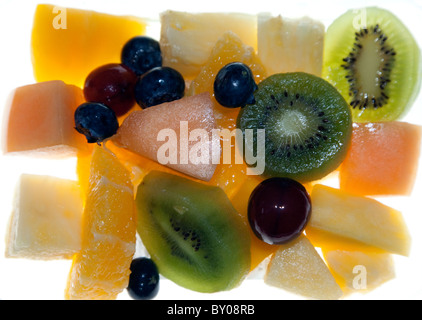 Salat von frischen tropischen Früchten, London Stockfoto