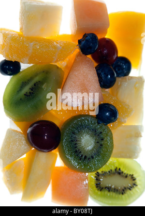 Salat von frischen tropischen Früchten, London Stockfoto