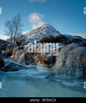 Winter am Buachaille Etive mor, Glencoe Stockfoto