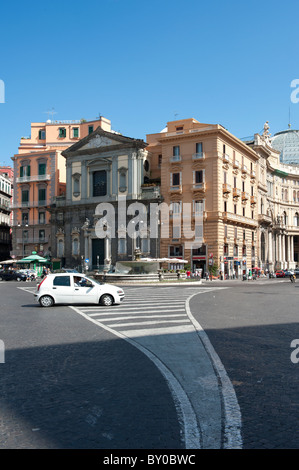 Piazza Trento e Trieste und Galleria Umberto-Neapel-Kampanien-Italien Stockfoto