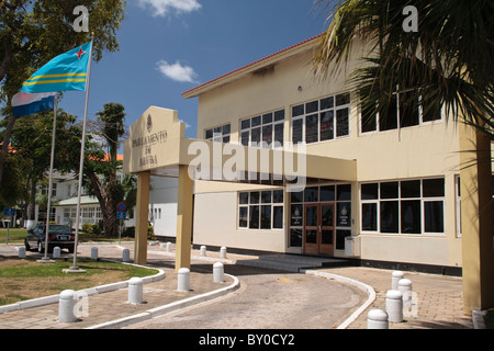 Parlamento di Aruba Regierungsgebäude Aruba Stockfoto