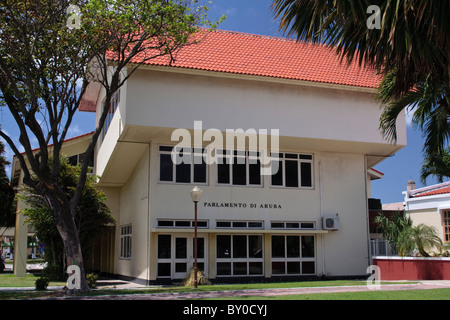 Parlamento di Aruba Regierungsgebäude Aruba Stockfoto