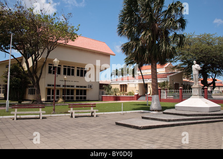 Parlamento di Aruba Regierungsgebäude Aruba Stockfoto