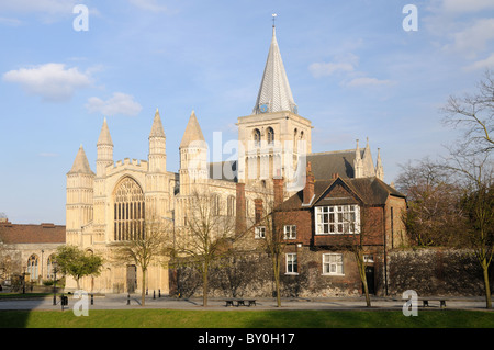 Kathedrale von Rochester, Rochester, Kent, England Stockfoto