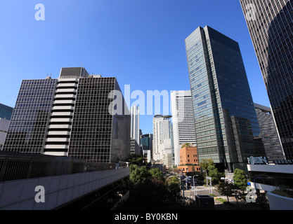 Wolkenkratzer von Umeda, Osaka, Osaka, Japan Stockfoto