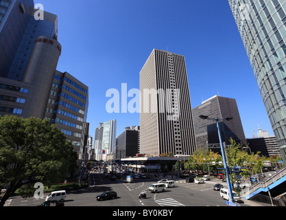 Wolkenkratzer von Umeda, Osaka, Osaka, Japan Stockfoto