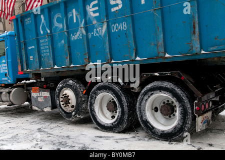 Schnee, Sturm, 26. Dezember 2010, New York City, 5th Avenue, Nähe der 59th Street, Manhattan, Stockfoto