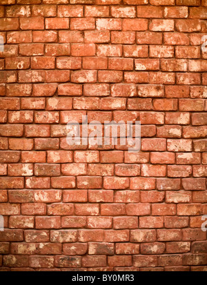 Detail eines Red brick wall Stockfoto