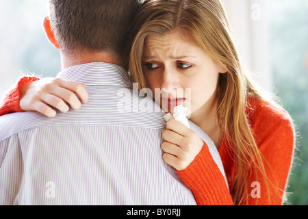Paar, umarmen Stockfoto