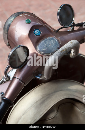 Oldtimer Vespa Roller Chinatown Bangkok Stockfoto