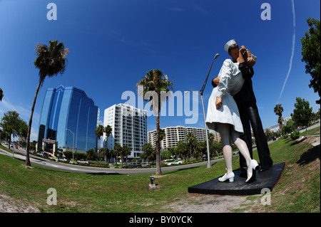 "Bedingungslose Kapitulation" Statue, Sarasota, South West Florida. Stockfoto