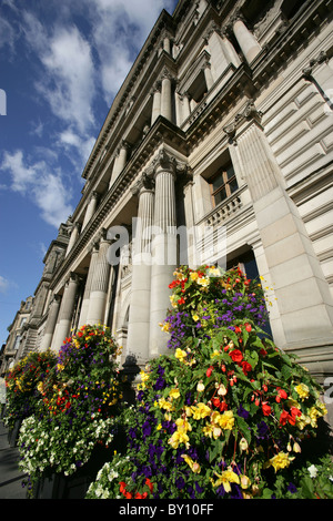 Stadt in Glasgow, Schottland. Die William Young erbaute City Chambers ist Heimat von Glasgow City Council und der Herr Probst von Glasgow Stockfoto