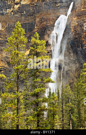 Gespeisten Wasserfälle, Yoho Nationalpark, Britisch-Kolumbien, Kanada. Stockfoto