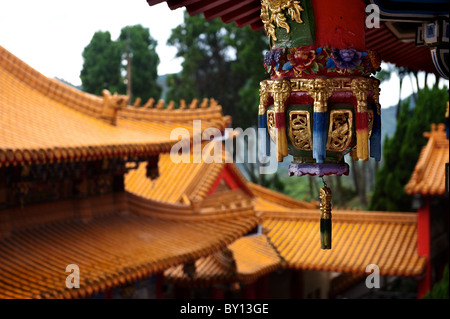 Details des 北方文物 Tempels in Sonne-Mond-See, Taiwan. Stockfoto