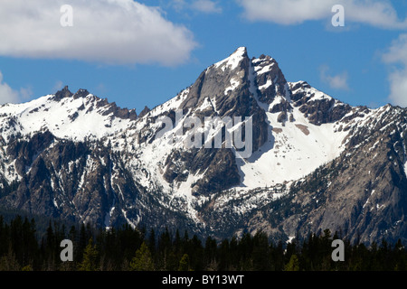 McGowan Peak in der Sägezahn-Gebirge in der Nähe von Stanley, Idaho, USA. Stockfoto