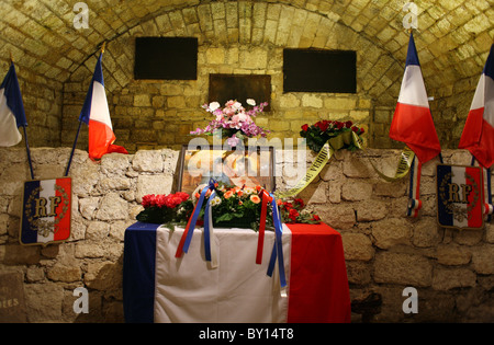 Erste-Hilfe-Post-Kapelle in Fort Douaumont, Verdun, Frankreich Stockfoto