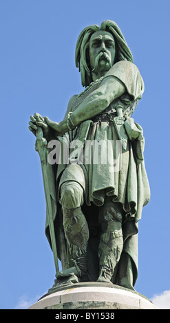 Monumentale Statue von Vercingetorix von Aimé Millet auf Mont Auxois über Alise-Sainte-Reine Cote d ' or Burgund Frankreich Stockfoto