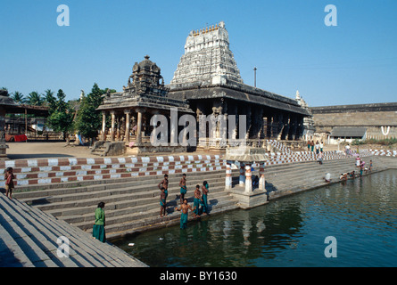 Devarajaswami Tempel 15. / 16. CT, Kanchipuram (Tamil Nadu), Indien Stockfoto