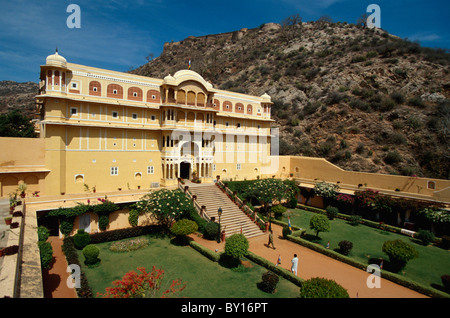 Samode Palace Hotel, Jaipur, Rajasthan, Indien Stockfoto