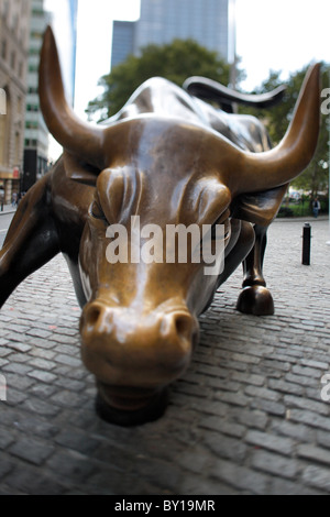 Aufladen von Bull, New York City, Vereinigte Staaten von Amerika Stockfoto