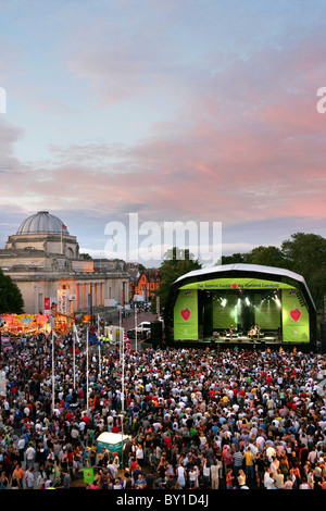 Das große Wochenende in Cardiff Cathays Park. Stockfoto