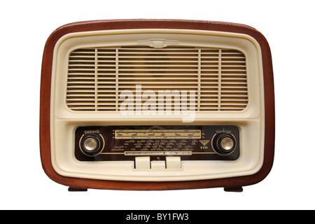 Altes Radio von 1950 und die Jahre. Stockfoto