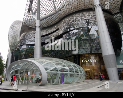 Außenansicht des modernen Shopping-Mall in der Orchard Road in Singapur Stockfoto