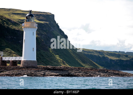 Schottland, Isle of Mull. Rubha Nan Gall Leuchtturm an der Nordküste von der Isle of Mull Stockfoto