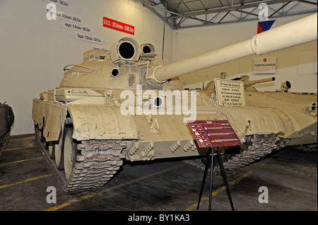 Russische T62 Tank auf dem Display an Saumur Frankreich Stockfoto