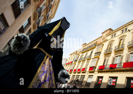 Dummy im Marques de Larios Straße - Hauptstraße - während der Filmfestspiele von Malaga, Malaga, Andalusien, Spanien Stockfoto