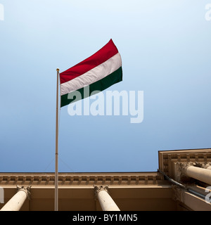 Die Nationalflagge von Ungarn Stockfoto