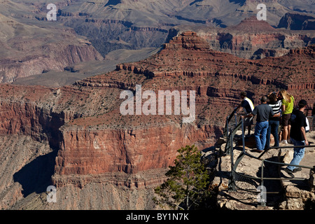 USA, Arizona, Grand Canyon National Park. Östlich von Yavapai Point Sicht anzeigen Stockfoto