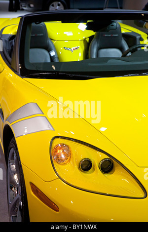 Detroit, Michigan - der Chevrolet Corvette Grand Sport Cabrio auf dem Display auf der North American International Auto Show. Stockfoto