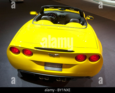 Detroit, Michigan - der Chevrolet Corvette Grand Sport Cabrio auf dem Display auf der North American International Auto Show. Stockfoto