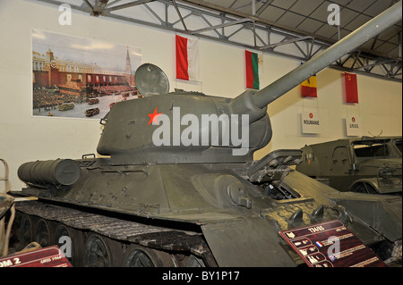 Russischen T34 Tank Anzeige in Saumur Frankreich Stockfoto