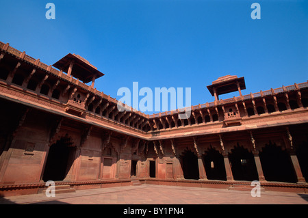 Rotes Fort in Agra, Uttar Pradesh, Indien Stockfoto