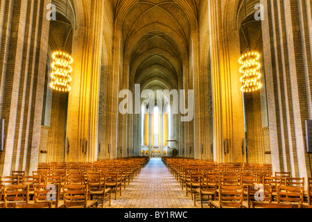 Innen Volkshochschulen-Kirche in Kopenhagen Stockfoto