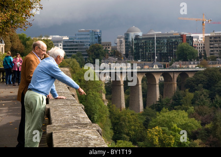 Die Passerelle Viaduct in Luxemburg, Luxemburg. Stockfoto