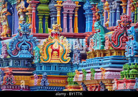 Der Meenakshi Tempel in Madurai Südindien Stockfoto