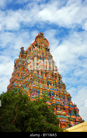 Der Meenakshi Tempel in Madurai in Südindien Stockfoto