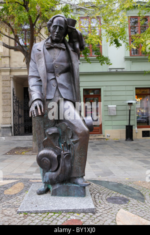 Statue von Hans Christian Andersen, Bratislava, Slowakei Stockfoto