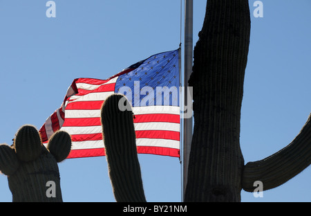 Die Beerdigung von Christina Taylor Green, 8, die bei einem Attentat der Kongressabgeordnete Gabrielle Giffords in Tucson, Arizona, USA erschossen.  Green wurde am 11. September 2001 geboren. Stockfoto