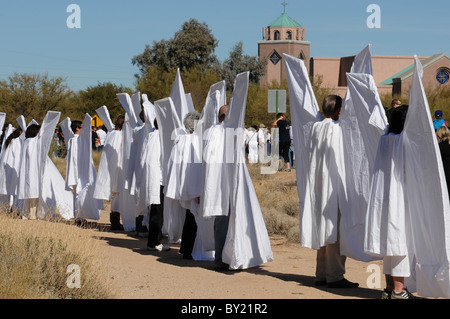 Die Beerdigung von Christina Taylor Green, 8, die bei einem Attentat der Kongressabgeordnete Gabrielle Giffords in Tucson, Arizona, USA erschossen.  Green wurde am 11. September 2001 geboren. Stockfoto