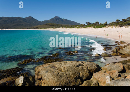 Australien, Tasmanien, Freycinet National Park.  Wineglass Bay. Stockfoto