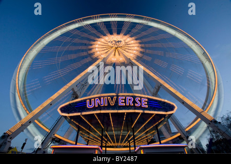 Riesenrad, Winter Wonderland, Cardiff Stockfoto